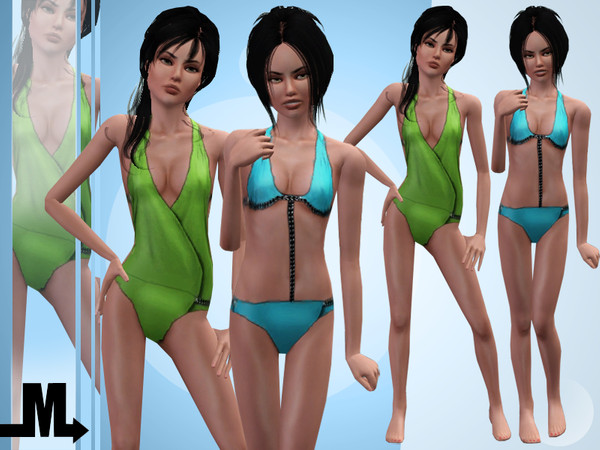 Sims 3 — Superstar [Teen] by miraminkova — Wear this gorgeous two piece bathing suit or one piece and look stunning