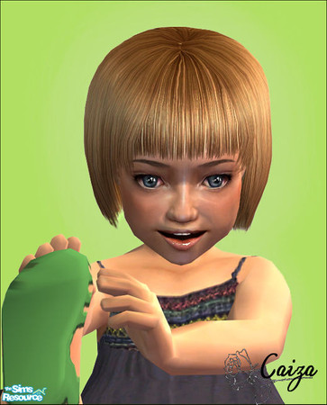 Sims 2 — Retextures of Peggyhair 080301 - darkblond by Caiza — This is for toddlers only, I hope you like it:)