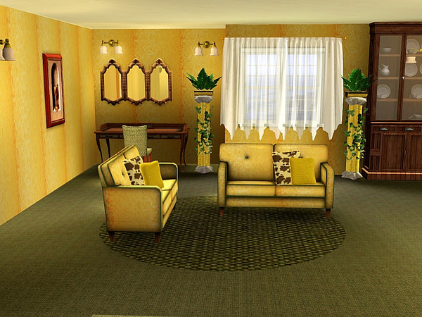 Sims 3 — marcorse_faded wallpaper pattern by marcorse — A sun-faded, old wallpaper.