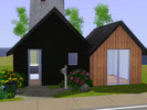 Sims 3 — Modern Starter by Emily_2 — A small but modern Starter Home for 1-2 Sims. It has 1 Bedroom, 1 Bathroom and an