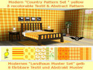 Sims 3 — Country Pattern Set yellow - 8 Fabric Pattern by engelchen1202 — Modernes Landhaus Muster Set gelb 8 faerbbare