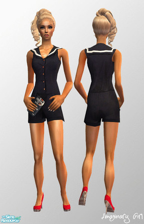 Sims 2 — Sailor shorts by Imaginary Boutique — it\'s summer time!