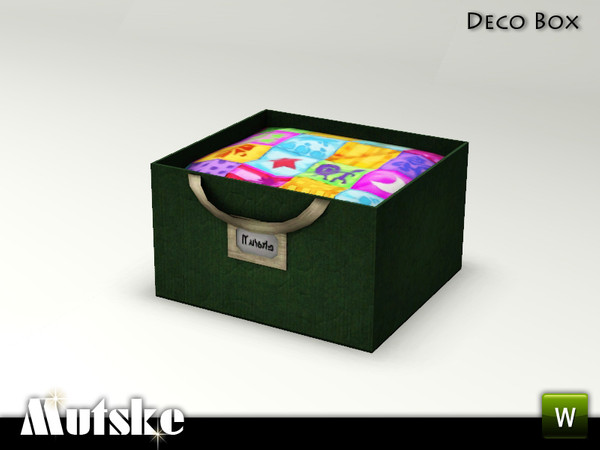 Sims 3 — Nursery Aria Big Box by Mutske — 3 recolorable parts. Environment 1. Made by Mutske@TSR. TSRAA.