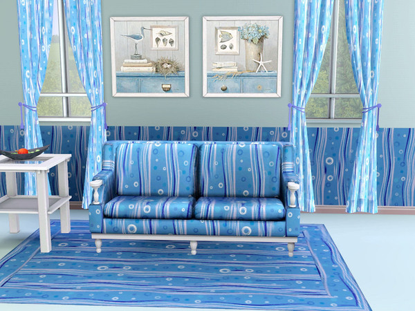 Sims 3 — marcorse_bubbles rising pattern by marcorse — An assymetrical pattern in a range of blue shades, resembling