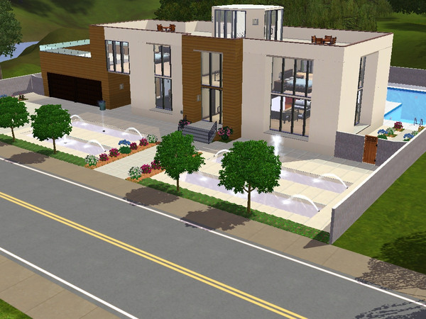 Sims 3 — villa 2 by jefman56 — 2 bedrooms, 3 bathrooms
