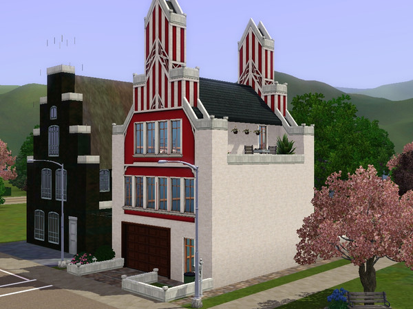 Sims 3 — Amsterdam II by nevercrywoman2 — This small typical narrow townhouse is the perfect home for a couple or a