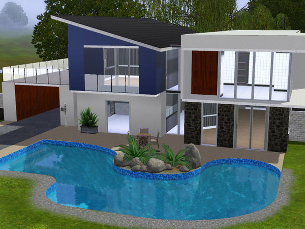 Sims 3 — The Opal by Vic3y — This brand new ultra modern townhouse is a perfect choice if you seek real quality inside