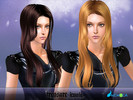 Sims 2 — NewSea SIMS2 Hair J066f Treasure by newsea — A long straight hairstyle in various colors.