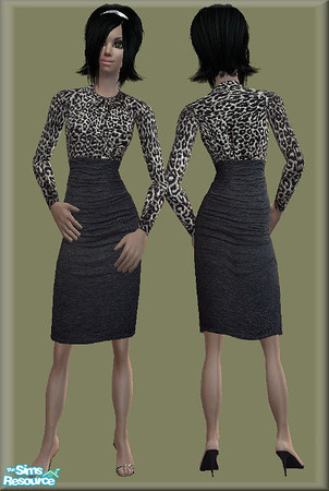 Sims 2 — Leo stretch dress by killercsaj — by killercsaj