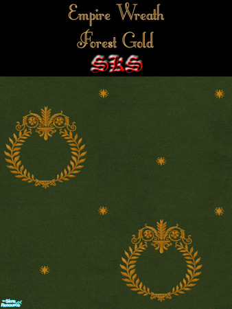 Sims 2 — Gold Empire Wreath Carpeting Set - Forest by 71robert13 — Gold Laural leaf wreath carpeting to coordinate with