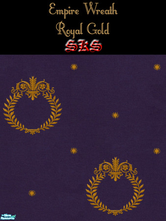 Sims 2 — Gold Empire Wreath Carpeting Set - Royal by 71robert13 — Gold Laural leaf wreath carpeting to coordinate with my