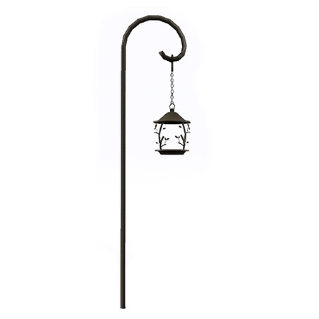Sims 3 — Bird Garden - Bird Feeder by LilyOfTheValley — Wrought iron hanging bird feeder with pole. It has 6 slots for