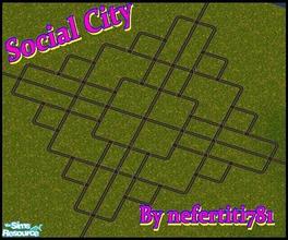 Sims 2 — Social City by nefertiti781 — This hood is my very first one, but it turned out so well i decided to share it