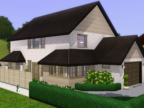 Sims 3 — Clay by dorienski — Spacious cottage family home with study, living and dining area, kitchen and an indoor