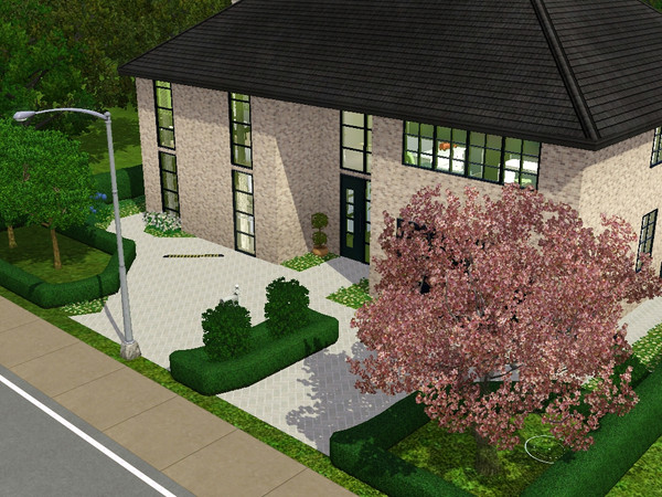 Sims 3 — Belis by dorienski — Modern family house with 4 spacious bedrooms, 1 study, 1 bathroom (bath, shower, 2 sinks