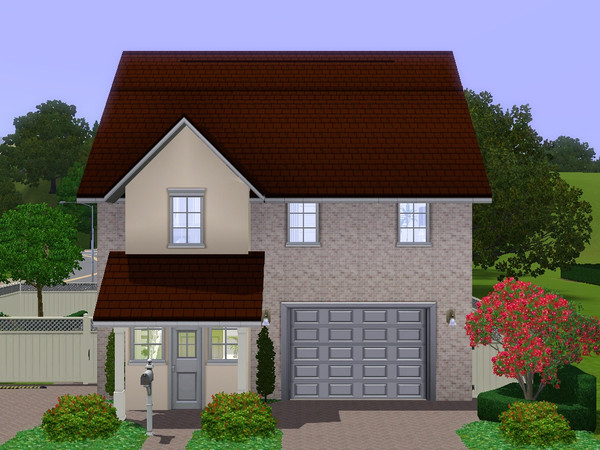 Sims 3 — Flynn by dorienski — Cosy little starter home with a garage, a bathroom, a bedroom and a study on the ground