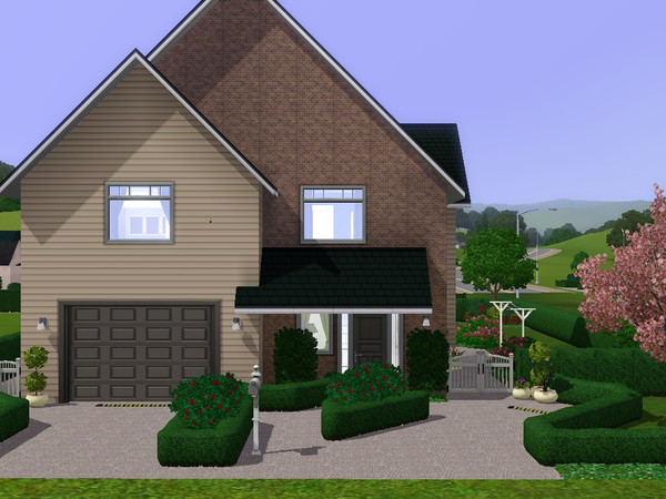 Sims 3 — Victoria by dorienski — Cosy family house with living and dining area, kitchen, garage with room for 1 car,