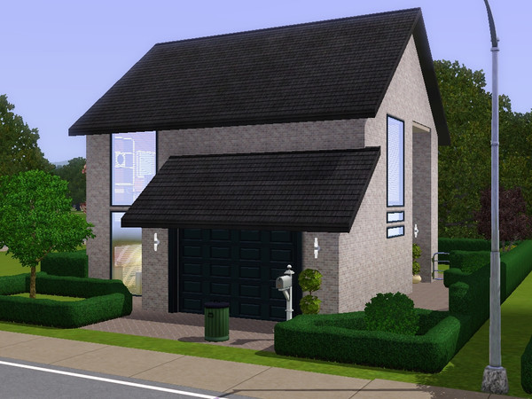 Sims 3 — Diaz by dorienski — Small town house with open plan living, dining and kitchen area, separate toilet, 2