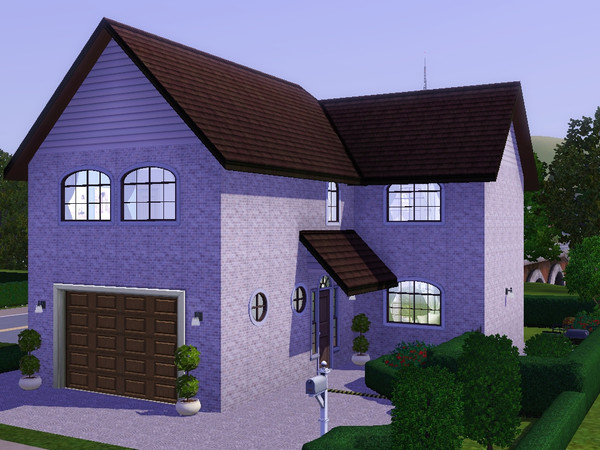 Sims 3 — Belle by dorienski — Small town house with open plan living, dining and kitchen area, a separate toilet, a