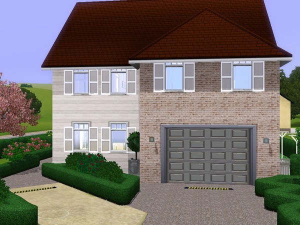 Sims 3 — Bryant by dorienski — Cottage family home with 1 office, large open plan living, dining and kitchen area, 1