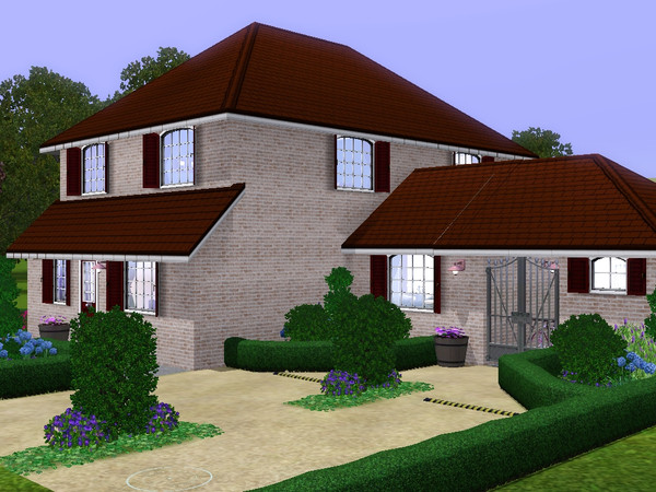 Sims 3 — Siesta by dorienski — Cosy family home with open plan living, dining and kitchen area, 1 office, 3 bedrooms, 1