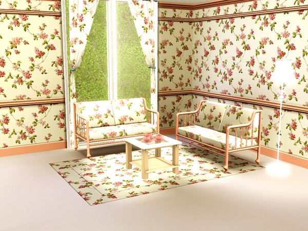 Sims 3 — marcorse_lilacs pattern by marcorse — Pretty sprays of the sweetly scented pink lilac in a circular, repeat