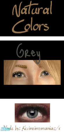 Sims 2 — Natural Colors - Grey by kevinsimsmaniax —  Hi! This is my \'Grey Color\' of my \'Natural Colors\' Eyes Set...