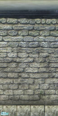 Sims 2 — Deluxe Stone Wall 1 by rainier3 — Whether it\'s for old castles or rustic mansions, a nice moody view of stone