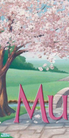 Sims 2 — Calli\'s Mulan Mural Left by Callisto149 — This is the left portion of a three-piece Mulan mural. 