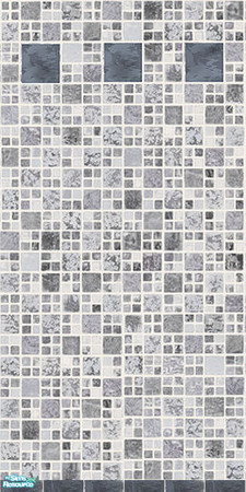 Sims 2 — Blue Bathroom Tile by Halfcreek — created by Halfcreek