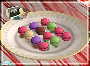 Sims 2 — Salon de The \"Au Macaron\" - Macarons001 by Alban_Alban — NOW your sims can make realistic macarons