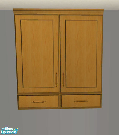 Sims 2 — PB Kitchen Recolor Honey - Cupboard Door and Drawers by ShinoKCR — Updated on Nov. 08 2008 - Textur new for