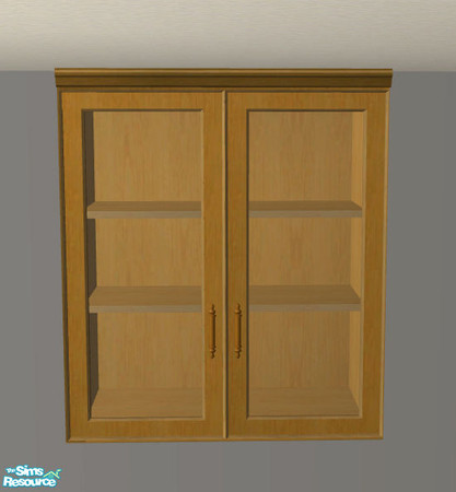 Sims 2 — PB Kitchen Recolor Honey - Cupboard Doors Glass by ShinoKCR — Updated on Nov. 08 2008 - Textur new for updated
