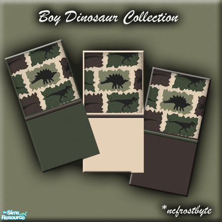 Sims 2 — Boy Dinosaur Collection by ncfrostbyte — Collection of dinosaur wallpaper for boys. *ncfrostbyte