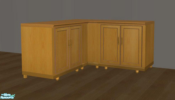 Sims 2 — PB Kitchen Recolor Honey - Counter Doors by ShinoKCR — Updated on Nov. 08 2008 - Textur new for updated mesh