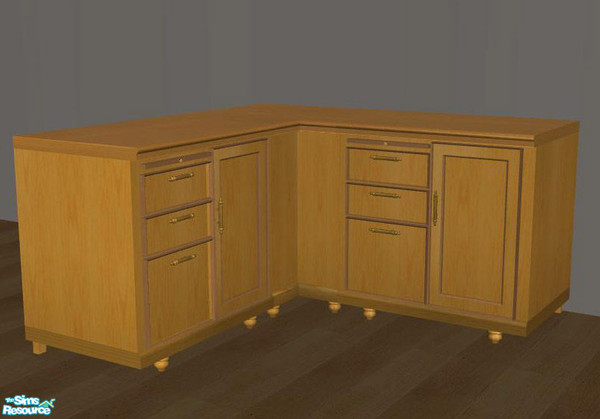 Sims 2 — PB Kitchen Recolor Honey - Counter Door and Drawers by ShinoKCR — Updated on Nov. 08 2008 - Textur new for