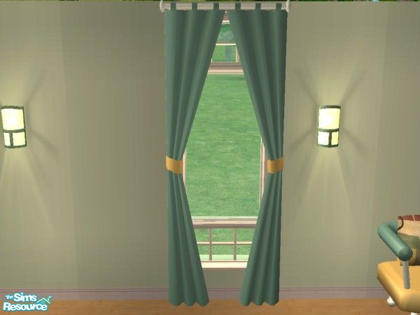 Sims 2 — Modern Living Room - Curtains (Small Long) by lym — Part of my Modern Living Room set.
