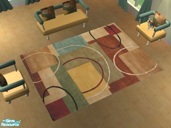 Sims 2 — Modern Living Room - 3x4 Rug by lym — Part of my Modern Living Room set.