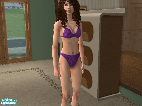 Sims 2 — Purple Brocade Undie by LadyDeluxe — Brocade is back in style. With these three new brocade underwear your sims