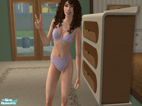 Sims 2 — White Brocade Undie by LadyDeluxe — Brocade is back in style. With these three new brocade underwear your sims