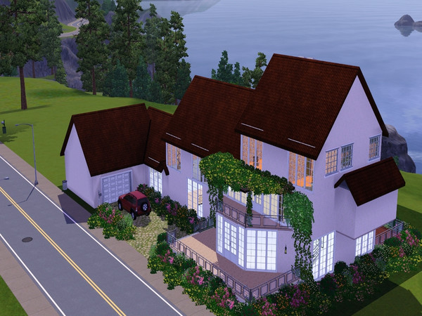 Sims 3 — Serenity  by chell1985 — This peacful home come with a butlers quaters, bedroom with walk in dressing closet and
