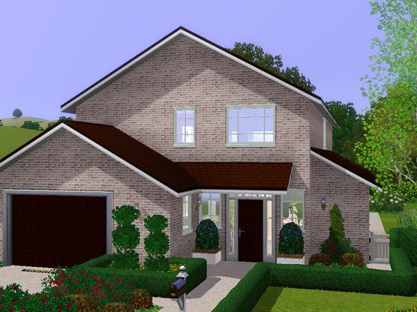 Sims 3 — Roma by dorienski — 3 bedroom home with an office, storage room, living and dining area, kitchen, garage (1