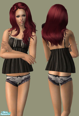 Sims 2 — BabyDoll PJ Set - 4 by TSR Archive — Sexy PJ for your simmies. REQUIRES MESH BY HARMONIA09