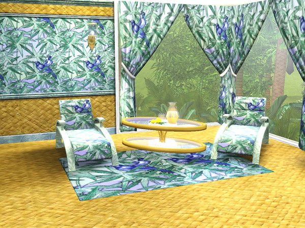 Sims 3 — marcorse_tropical birds pattern by marcorse — Another pattern with a tropical flavour - this time a pair of