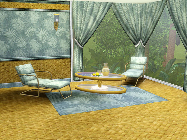 Sims 3 — marcorse_tropic leaves pattern by marcorse — A simple, multiple repeat pattern of soft leafy shapes with a
