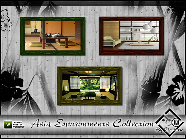 Sims 3 — Asia Environments Collection by Devirose — by Devirose-A collection of Asia Environments,for your minimalist