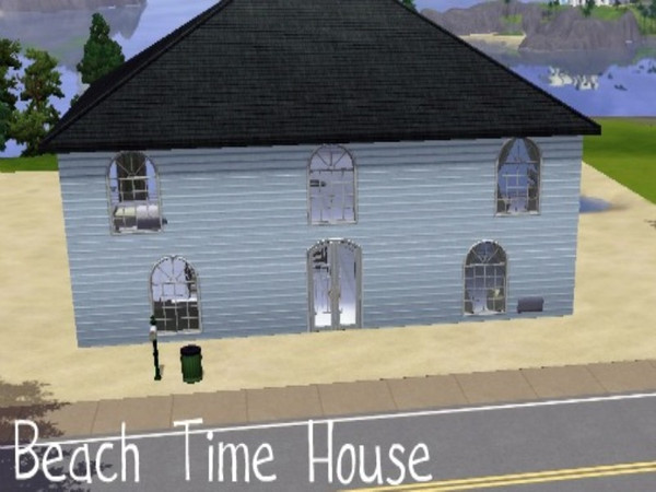 Sims 3 — Beach Time House by meganzz82 — This house is a 3 bedroom 2 bath house with a beachy feel, the backyard has a