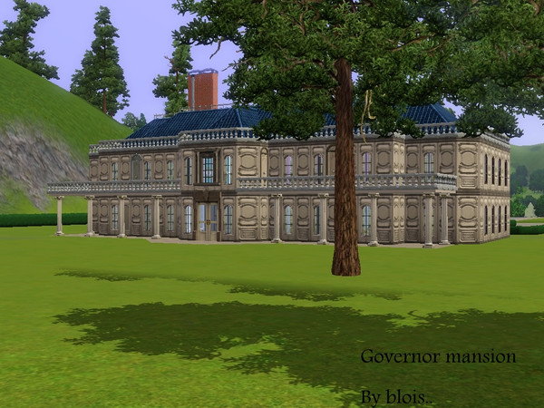 Sims 3 — Governor mansion  by Blois — A lovely mansion for you and your family. It isnt decorated inside in the mansion,