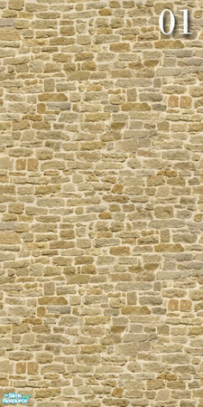 Sims 2 — Brick Set17 - Wall01 by ayyuff — cost:2