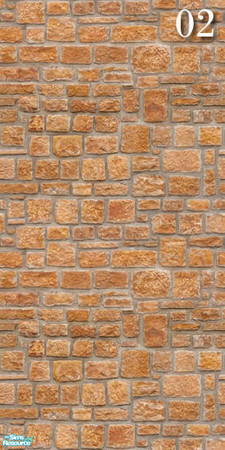 Sims 2 — Brick Set17 - Wall02 by ayyuff — cost:2